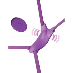 Fantasy For Her Ultimate Butterfly Strap-On - Purple USB Rechargeable Strap-On Stimulator