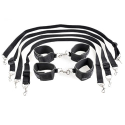 Fetish Fantasy Series Cuff & Tether Set - Black Restraints