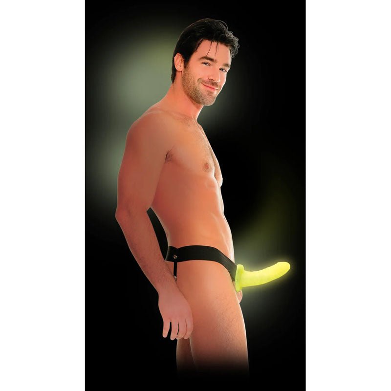 Fetish Fantasy Series For Him Or Her Hollow Strap - on - Glow in the Dark 6'' Hollow Strap - On