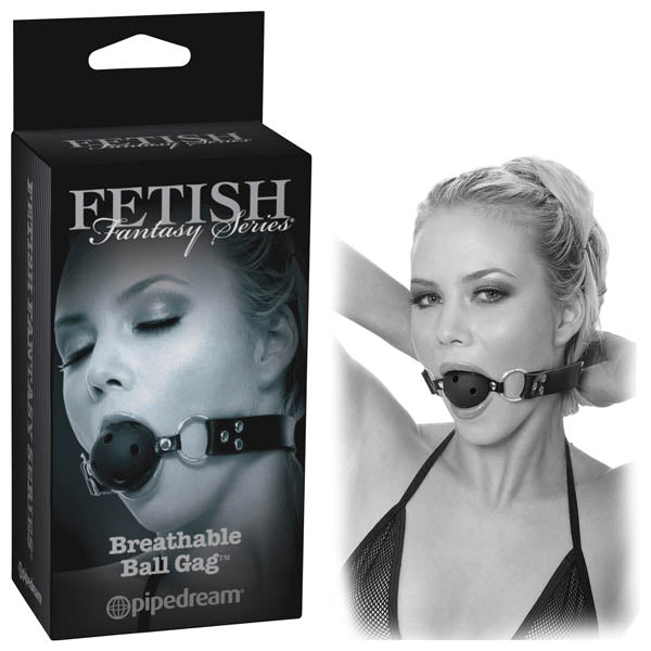 Fetish Fantasy Series Limited Edition Breathable Ball Gag - Black Ball Gag