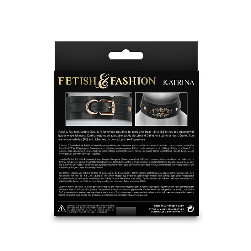 Fetish & Fashion - Katrina Collar - Black Collar