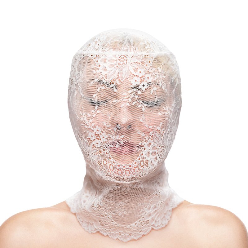 Fetish & Fashion - Lace Hood - White Hood