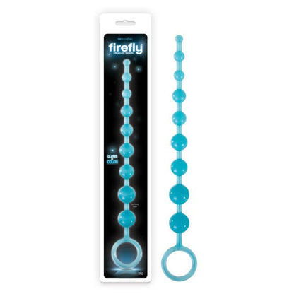 Firefly Pleasure Beads - Glow - in - Dark Blue 30 cm (11.8'') Anal Beads