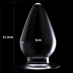 Flawless Clear Anal Plug 4.5'' - Clear 11.5 cm Butt Plug