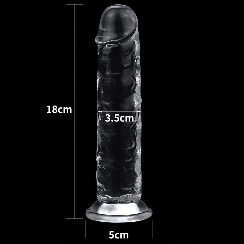 Flawless Clear Dildo 7'' - Clear 17.8 cm Dong