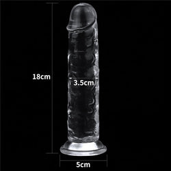 Flawless Clear Dildo 7'' - Clear 17.8 cm Dong