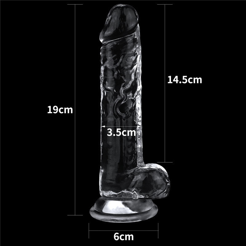 Flawless Clear Dildo 7.5'' - Clear 19 cm Dong