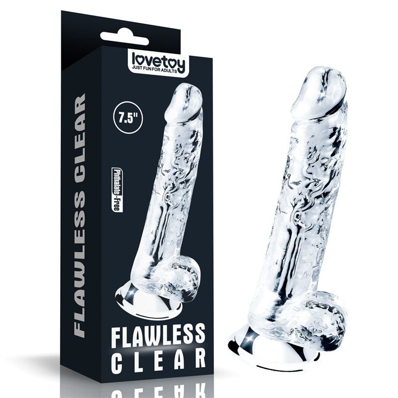 Flawless Clear Dildo 7.5'' - Clear 19 cm Dong