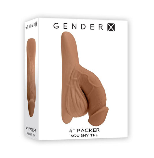 Gender X 4'' PACKER - Medium - Tan 10 cm Packer