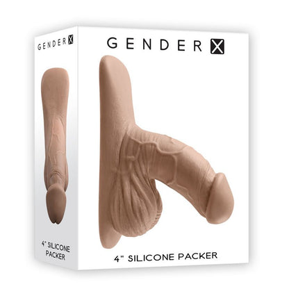 Gender X 4'' SILICONE PACKER MEDIUM - Tan 10 cm Packer