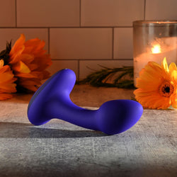 Gender X ANYBODYS PLUG Blue 11.4 cm Rechargeable Vibrating Butt Plug