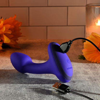 Gender X ANYBODYS PLUG Blue 11.4 cm Rechargeable Vibrating Butt Plug