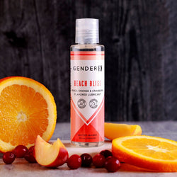 Gender X BEACH BLISS Flavoured Lube - 120 ml - Peach, Orange & Cranberry Flavoured Water Based Lubricant - 120 ml Bottle