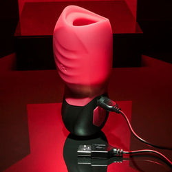 Gender X BODY KISSES - Black/Red USB Rechargeable Sucking Stimulator