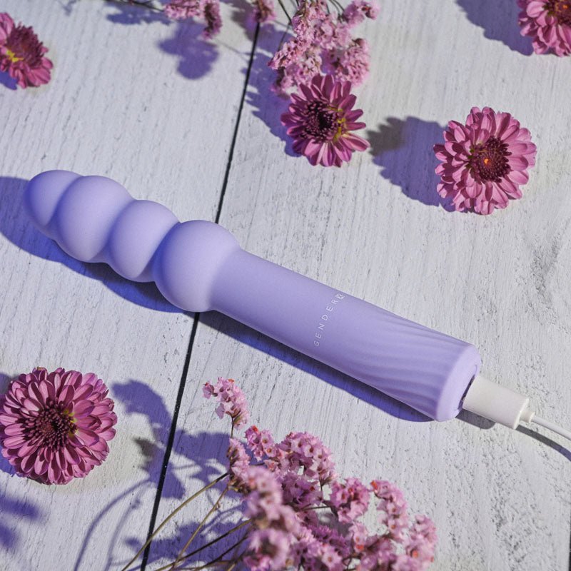 Gender X BUMPY RIDE - Purple 17.4 cm USB Rechargeable Vibrator