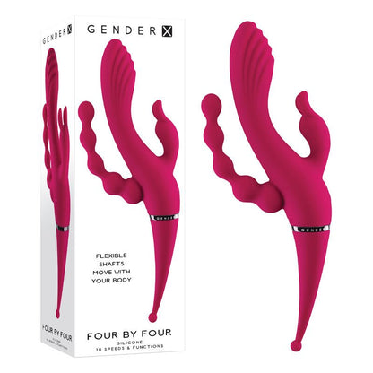 Gender X FOUR BY FOUR - 27.5 cm USB Rechargeable Multi Vibrator