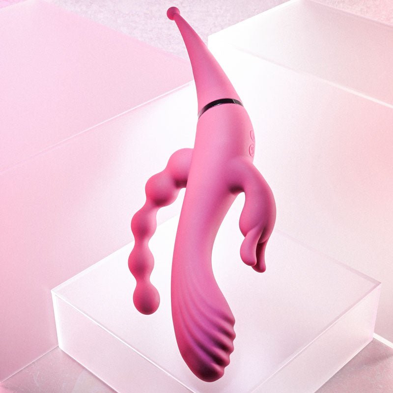 Gender X FOUR BY FOUR - 27.5 cm USB Rechargeable Multi Vibrator