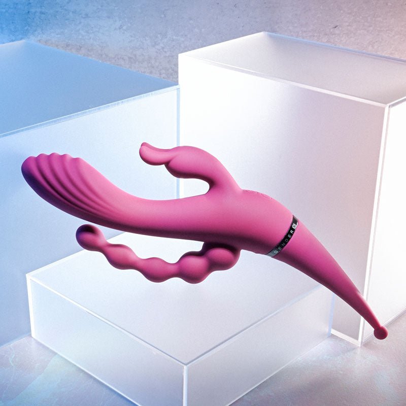 Gender X FOUR BY FOUR - 27.5 cm USB Rechargeable Multi Vibrator