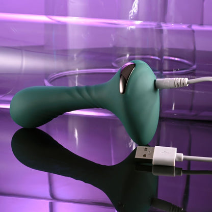 Gender X GOES ANYWHERE - Green 12.4 cm USB Rechargeable Vibrator