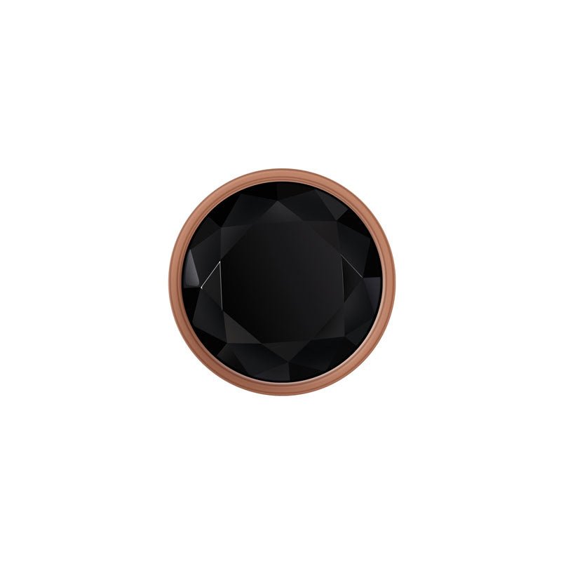 Gender X GOLD DIGGER Medium - Rose Gold Medium Butt Plug with Black Gem Base