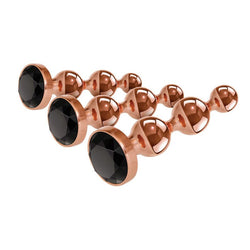 Gender X GOLD DIGGER SET - Rose Gold Metallic Butt Plugs - Set of 3 Sizes