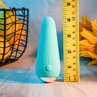 Gender X O - CONE - Blue 10.8 cm (4.25'') USB Rechargeable Bullet