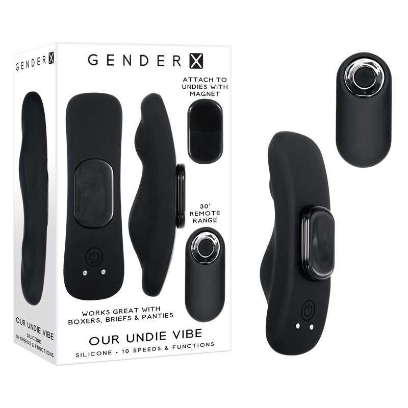 Gender X OUR UNDIE VIBE - Black USB Rechargeable Panty Vibe