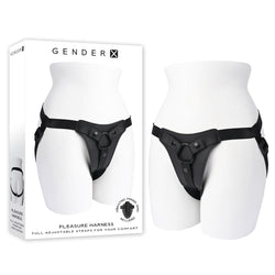 Gender X PLEASURE HARNESS Black Adjustable Harness (No Probe Included)