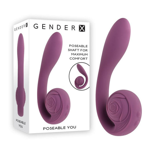 Gender X POSEABLE YOU - Purple USB Rechargeable Poseable Vibrator