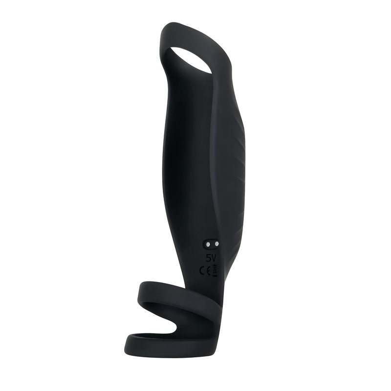 Gender X ROCKETEER - Black USB Rechargeable Vibrating Penis Sleeve