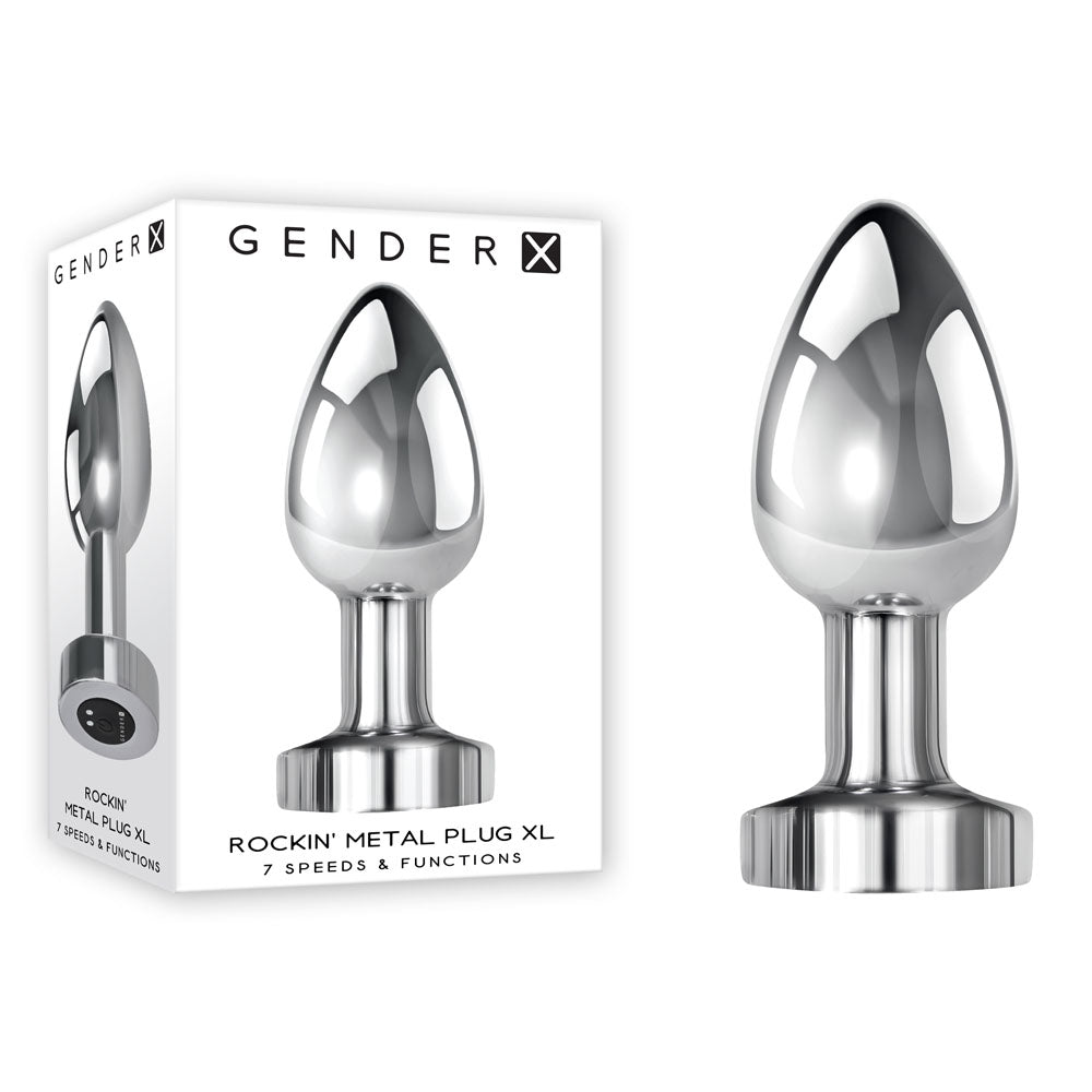 Gender X ROCKIN METAL PLUG XL Chrome