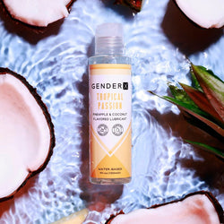 Gender X TROPICAL PASSION Flavoured Lube - 120 ml - Pineapple & Coconut Flavoured Water Based Lubricant - 120 ml Bottle