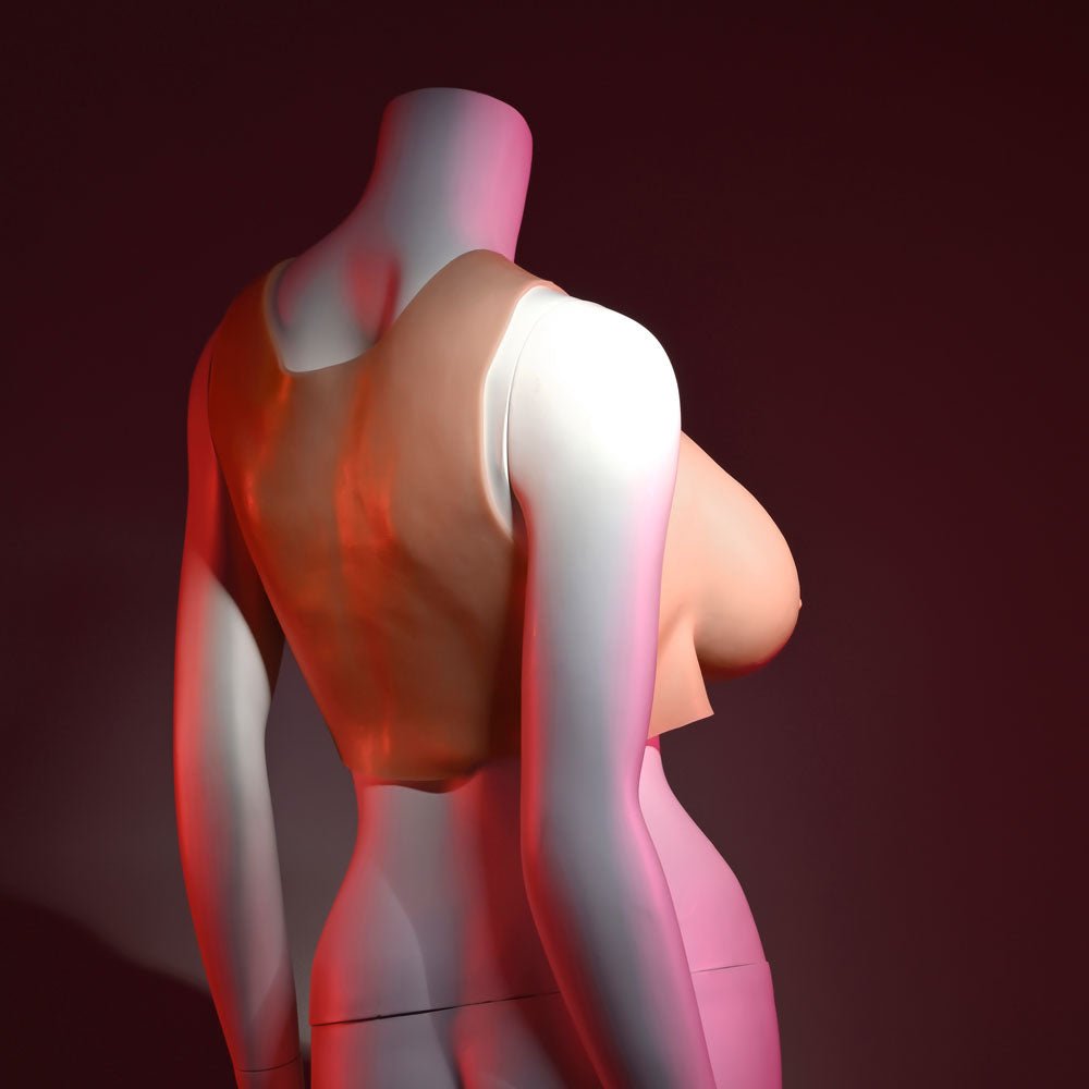 Gender X UNDERGARMENTS - PLATE D-CUP - Light Flesh Wearable Breasts - D-Cup Size