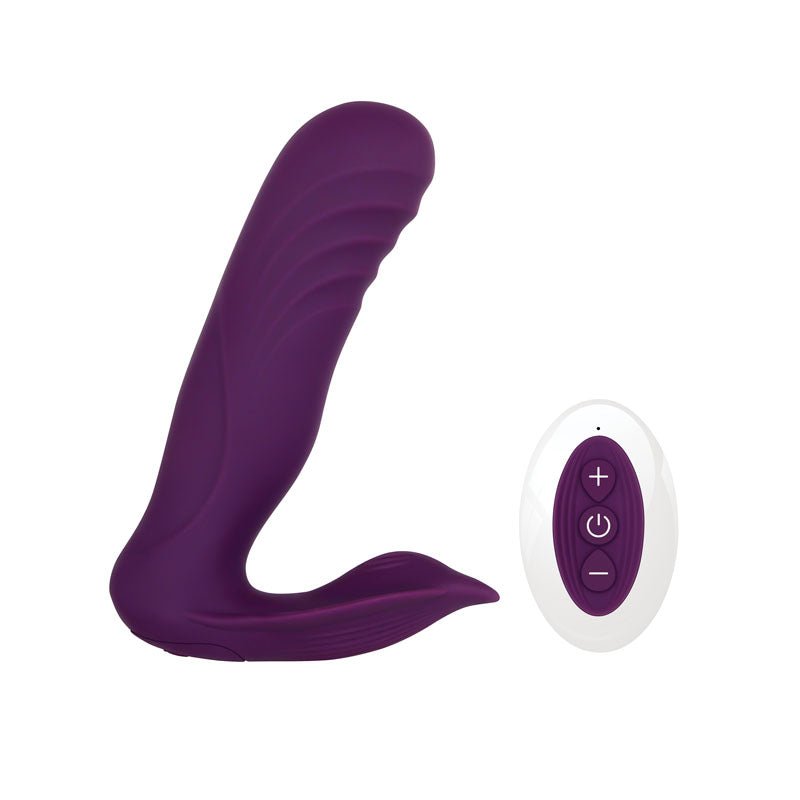 Gender X VELVET HAMMER Purple Rechargeable Wearable Vibe with Remote