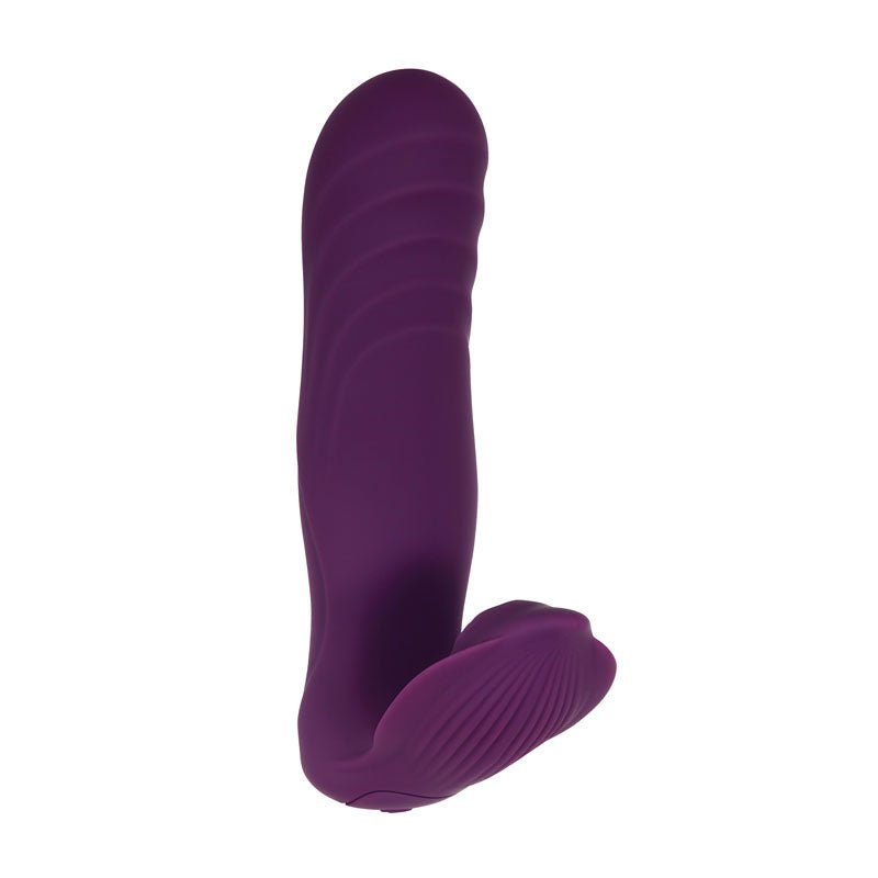 Gender X VELVET HAMMER Purple Rechargeable Wearable Vibe with Remote