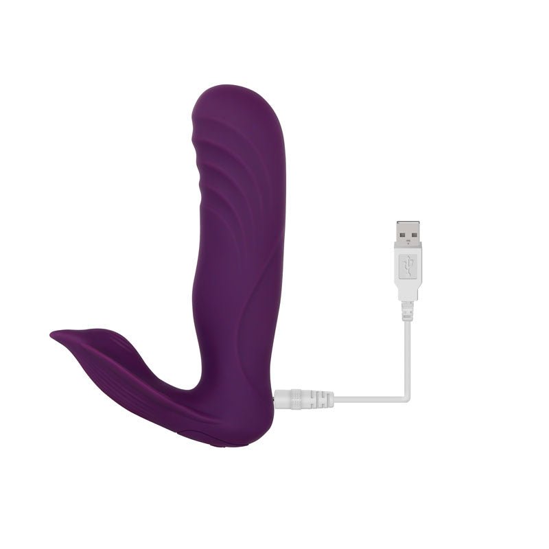 Gender X VELVET HAMMER Purple Rechargeable Wearable Vibe with Remote