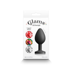 Glams Xchange Round - Medium Black Butt Plug