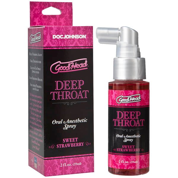 GoodHead Deep Throat Spray Sweet Strawberry Flavoured 59 ml Bottle