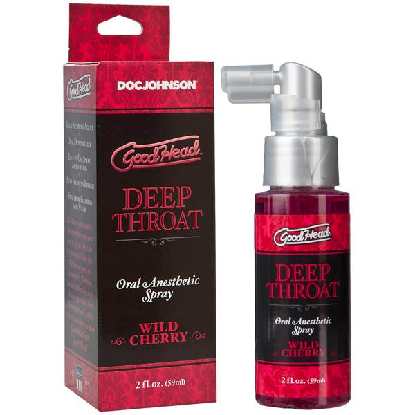 GoodHead Deep Throat Spray - Wild Cherry Flavoured Deep Throat Spray - 59 ml Bottle