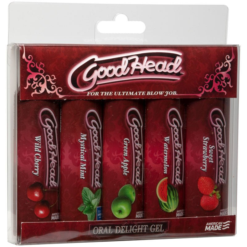 Goodhead Oral Delight Gel 5 - Pack - Flavoured Oral Lotions - Set of 5 x 30 ml Bottles