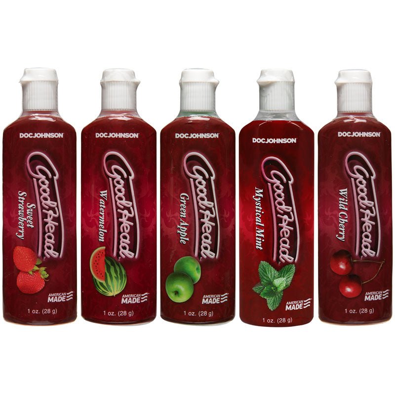 Goodhead Oral Delight Gel 5-Pack - Flavoured Oral Lotions - Set of 5 x 30 ml Bottles