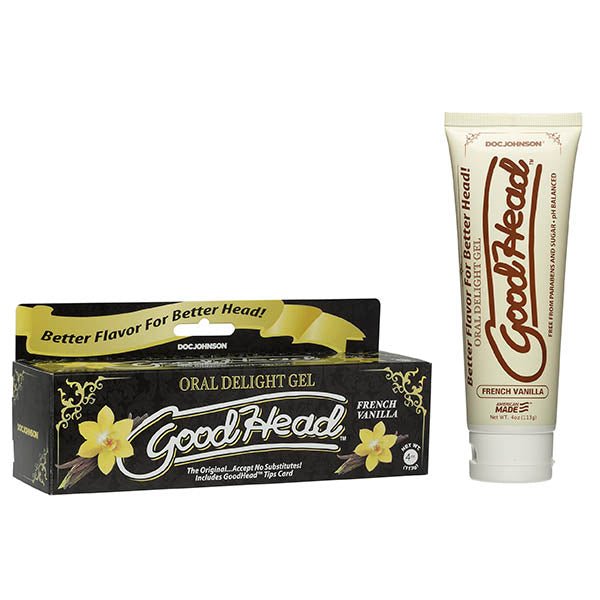 GoodHead Oral Delight Gel - French Vanilla Flavoured Oral Sex Lotion - 113 g Tube