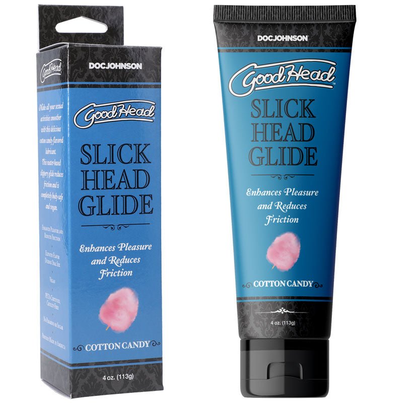 GoodHead Slick Head Glide - Cotton Candy - Cotton Candy Flavoured Lubricant - 120 ml Tube