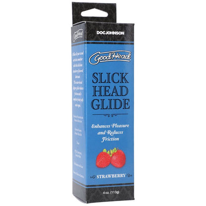 GoodHead Slick Head Glide - Strawberry - Strawberry Flavoured Lubricant - 120 ml Tube