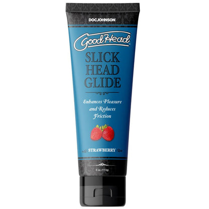 GoodHead Slick Head Glide - Strawberry - Strawberry Flavoured Lubricant - 120 ml Tube