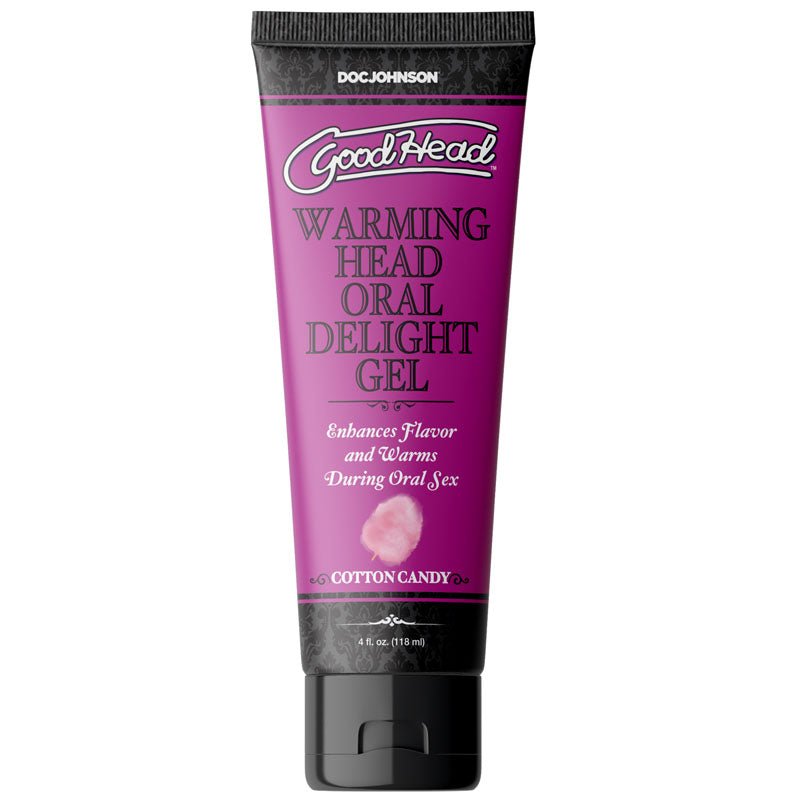 GoodHead Warming Head Oral Delight Gel - Cotton Candy - Cotton Candy Flavoured Oral Gel - 120 ml Tube