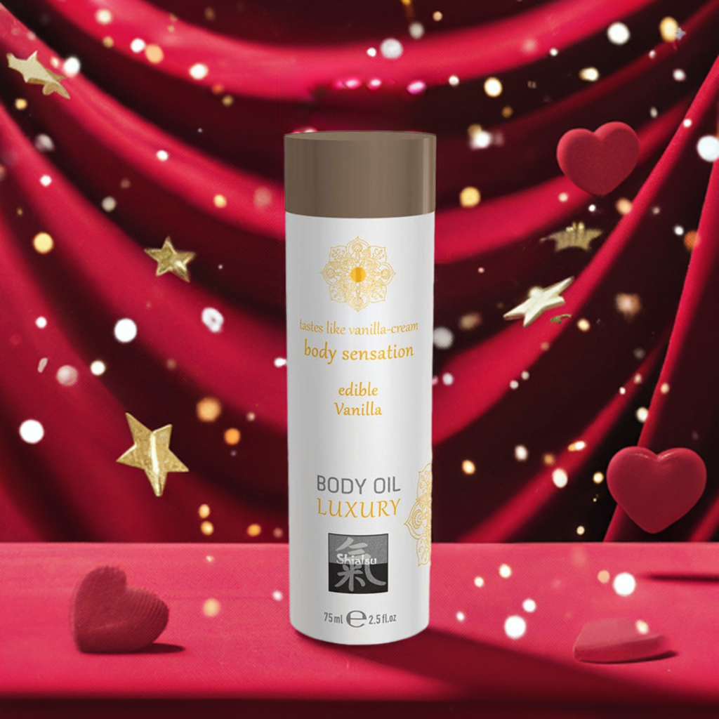 SHIATSU Edible Body Oil - Luxury Vanilla Flavoured - 75 ml