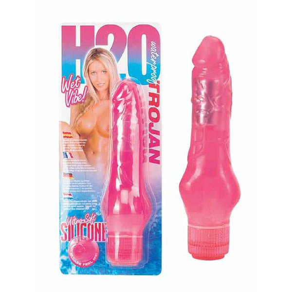 H2O Trojan Pink 17.8 cm (7'') Vibrator