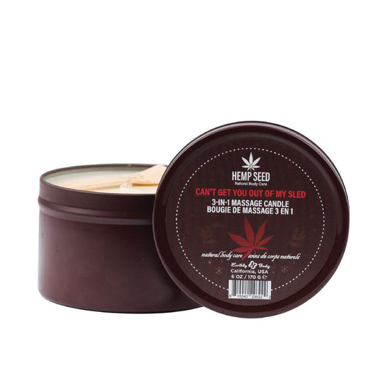 Hemp Seed 3 - In - 1 Massage Candle - Can't Get You Out Of My Sled 170 g