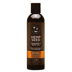 Hemp Seed Massage & Body Oil - Dreamsicle (Tangerine & Plum) Scented - 237 ml Bottle